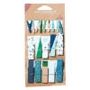 Gifi Pince à linge bois x19 bleu et vert