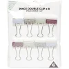 Gifi Pinces double clic métallique x8