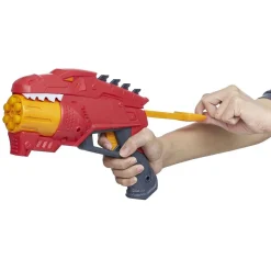 New Gifi Pistolet dinosaure rouge et 8 fléchettes