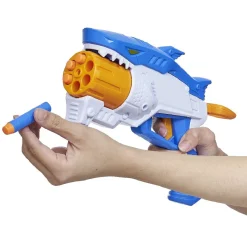 Clearance Gifi Pistolet requin bleu et 8 fléchettes