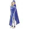 Hot Gifi Plaid sweat adulte à capuche intérieur sherpa blanc - 2 modèles