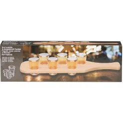 Planche cocktail avec 6 verres à shooter*Gifi Clearance