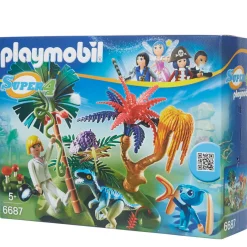 Gifi Jeux D'Imagination Et D'Imitation<Playmobil Super 4 Ile perdue avec Alien et Velociraptor