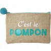 Best Gifi Pochette avec pompom en jute