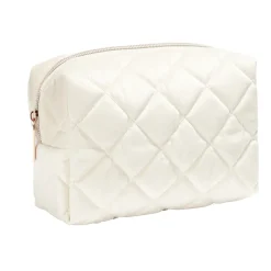 Online Gifi Pochette à cosmétiques en velours beige ou bleu 19x9xH12cm