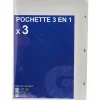 Pochette 3en1 à rabats*Gifi Best