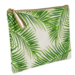 Online Gifi Pochette à maquillage motif feuillage tropical vert