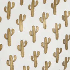 Outlet Gifi Pochette à maquillage motif tropical cactus doré