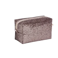 Sale Gifi Pochette pailletée rectangulaire 15x7xH9cm - 2 modèles rose ou noir