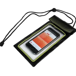 Pochette waterproof en plastique noir/vert*Gifi