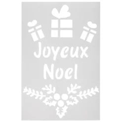 Gifi Pochoir inscription Joyeux Noël ou Vive le vent