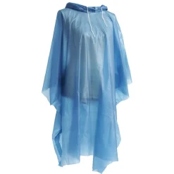 Hot Gifi Poncho de pluie Adulte bleu