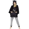 Outlet Gifi Poncho ours noir Taille M/L