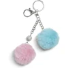Hot Gifi Porte clé avec 2 pompons colorés - 2 modèles