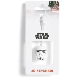 New Gifi Porte-clé casque de soldat Star Wars silicone blanc