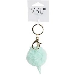 Outlet Gifi Porte clé cornet de glace et boule pompon - 3 coloris