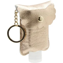 Hot Gifi Porte-clé distributeur de gel hydroalcoolique rose gold