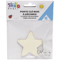Gifi Porte-clé en bois à personnaliser 4 modèles
