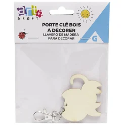 Gifi Porte-clé en bois à personnaliser 4 modèles