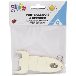 Gifi Porte-clé en bois à personnaliser 4 modèles