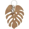 Sale Gifi Porte-clé feuille marron en plastique