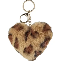 Best Gifi Porte-clé forme coeur en fausse fourrure