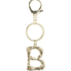 New Gifi Porte clé lettre alphabet dorée