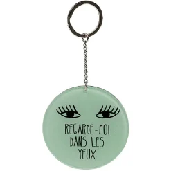 Clearance Gifi Porte clé miroir avec inscription message