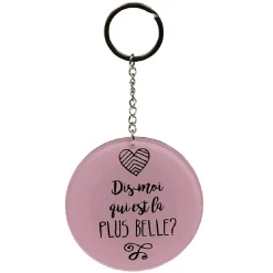Clearance Gifi Porte clé miroir avec inscription message