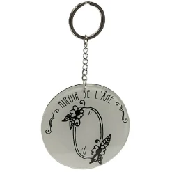 Clearance Gifi Porte clé miroir avec inscription message