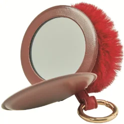 Outlet Gifi Porte clé pompon avec miroir