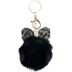 Outlet Gifi Porte clé pompon et noeud
