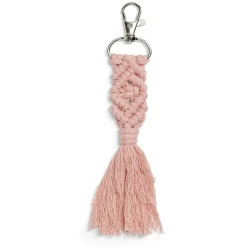 Best Gifi Porte clé pompon macramé avec mousqueton - 3 coloris