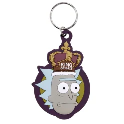 Hot Gifi Porte clé Rick et Morty caoutchouc marron