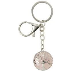 Outlet Gifi Porte clés arbre de vie en métal rose
