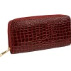 Best Gifi Portefeuille effet croco bordeaux