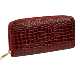 Best Gifi Portefeuille effet croco bordeaux