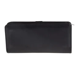 Outlet Gifi Porte feuille rectangulaire femme pu simili noir