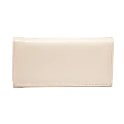 Outlet Gifi Portefeuille rectangulaire femme en simili avec fermeture rabat
