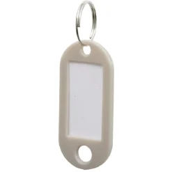 Porte-étiquette porte-clé plastique x10*Gifi