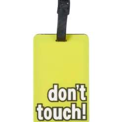 Discount Gifi Porte étiquette pour bagage pvc message Don't touch