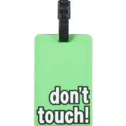 Discount Gifi Porte étiquette pour bagage pvc message Don't touch