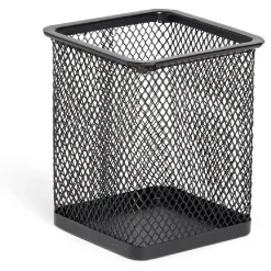 Pot à crayon métal mesh noir ou blanc 8x8cm*Gifi Best
