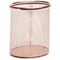 Gifi Pot à crayons métal rose doré