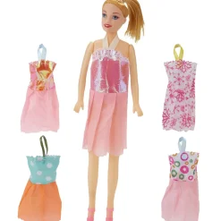 Discount Gifi Poupée avec robe de soirée x4