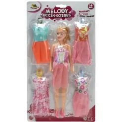 Discount Gifi Poupée avec robe de soirée x4