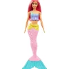 Gifi Jeux D'Imagination Et D'Imitation<Poupée Barbie sirène nageoire et cheveux roses