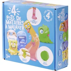 Gifi Jeux Créatifs<Pâte slime à modeler 4 pots