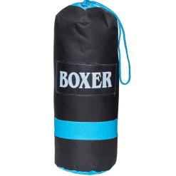 Gifi Punching ball avec paire de gant bleu et noir