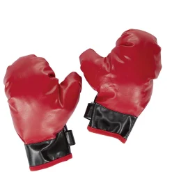 Gifi Punching ball et gants rouge et noir